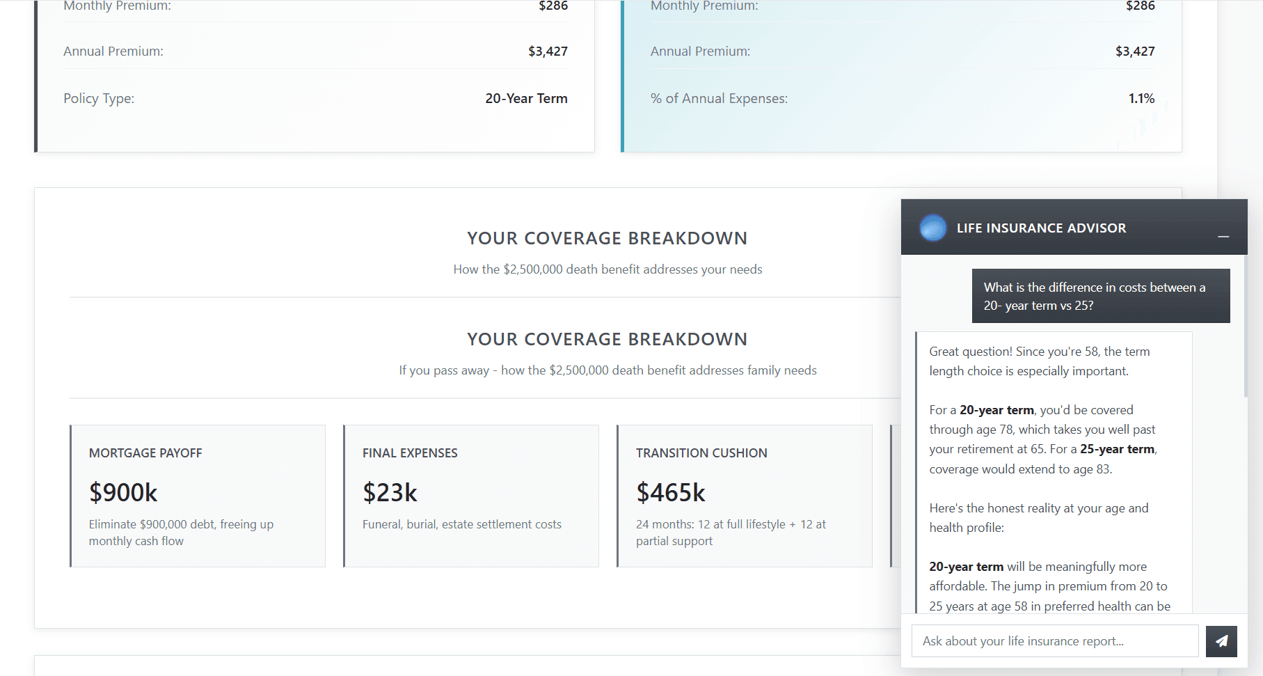 MyFamilyPlan AI Agent life insurance advisor