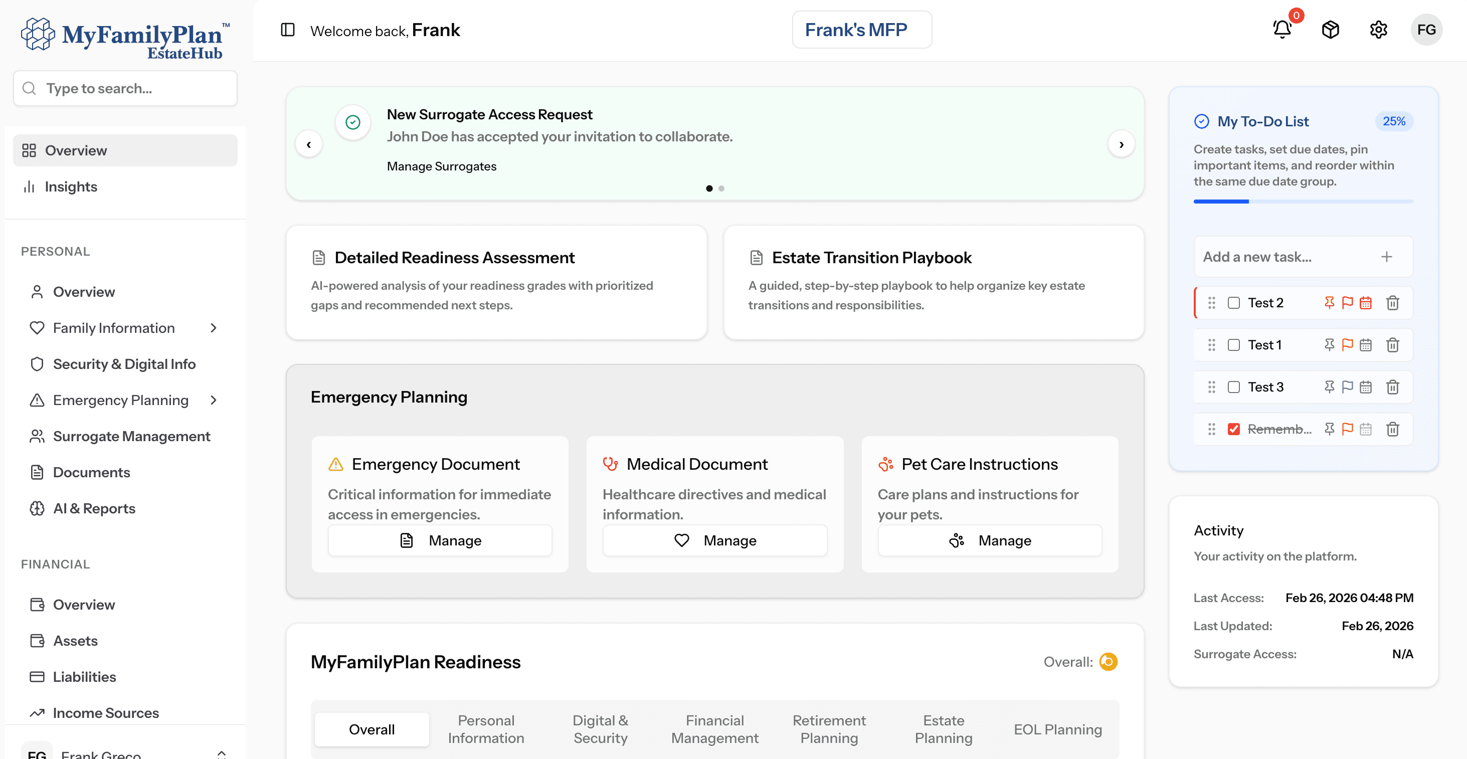 EstateHub dashboard preview