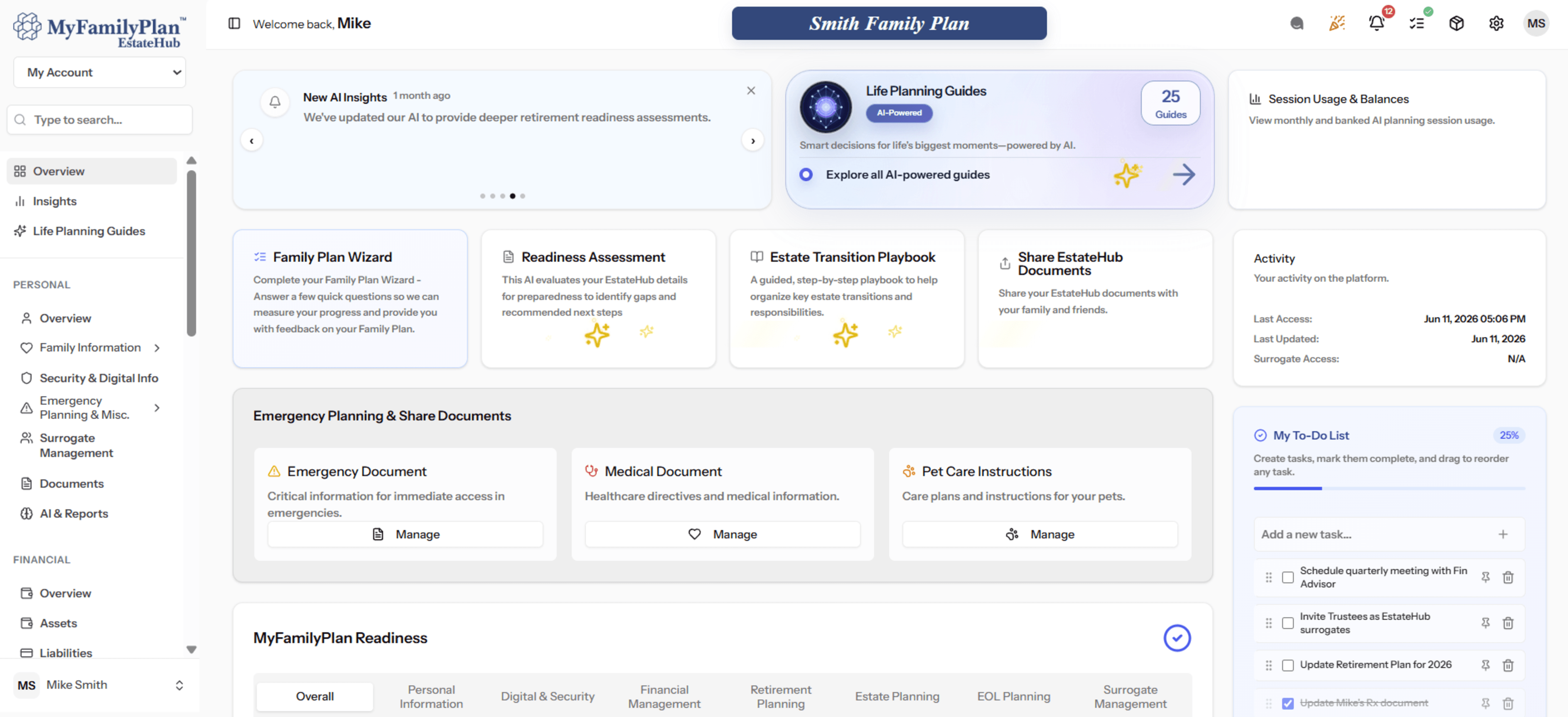 EstateHub dashboard preview