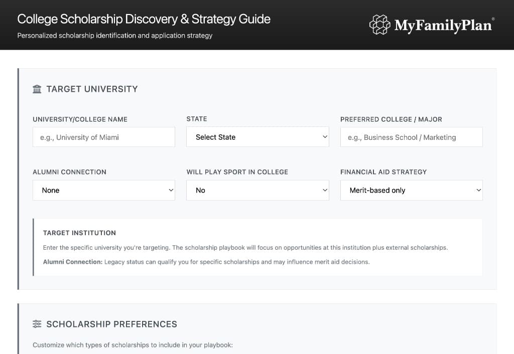 College Scholarship Discovery & Strategy Guide