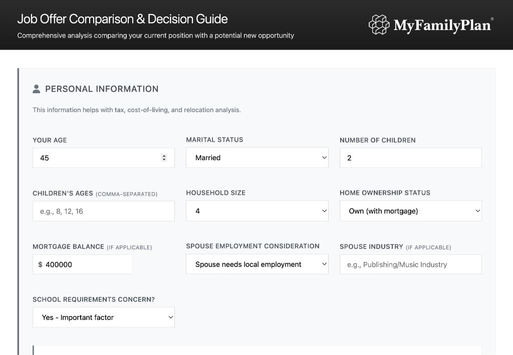 Job Offer Comparison & Decision Guide