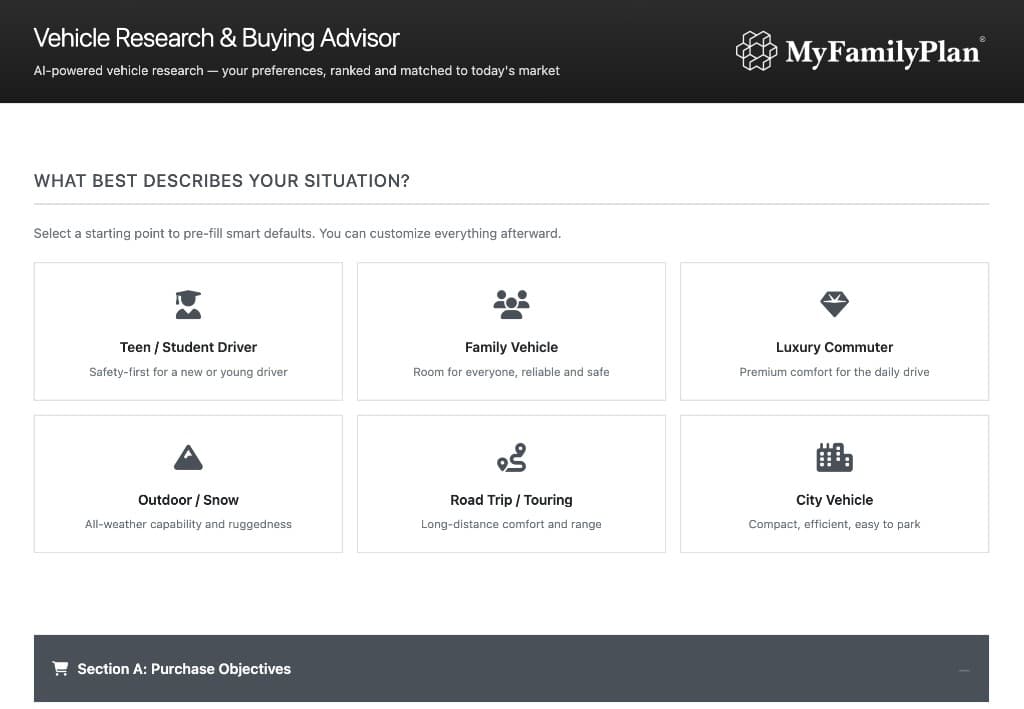 Vehicle Research & Buying Advisor